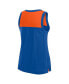 Women's Royal Florida Gators Crosley Colorblock Tank Top Royal, Orange, S - фото #3