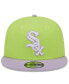 Фото #3 товара Бейсболка New Era Chicago White Sox Neon Green, Purple Spring Basic Two-Tone 9FIFTY Snapback для мужчин