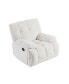 Фото #6 товара 360 Degree Swivel Fabric Single Sofa Heavy Duty Reclining Chair For Living Room, Cream