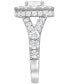 ფოტო #7 პროდუქტის Diamond Oval Halo Bridal Set (4 ct. t.w.) in 14k White Gold