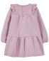 Фото #3 товара Toddler Long-Sleeve Fleece Dress 3T