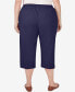 ფოტო #2 პროდუქტის Plus Size All American Twill Capri Pants with Pockets