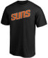 Фото #2 товара Men's Big and Tall Black Phoenix Suns Alternate Wordmark T-shirt