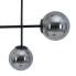 Ceiling Light Ø 14 cm 70 x 18 x 90 cm Crystal Black Metal