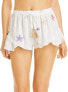 Фото #1 товара Surf Gypsy 285577 Womens Tassel Stretch Casual Shorts White, Size Medium