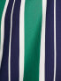 ASOS DESIGN oversized t-shirt in green and navy stripe