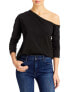 Фото #1 товара MONROW 298069 Womens One Shoulder Long Sleeve T-Shirt Size S