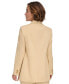 ფოტო #2 პროდუქტის Women's Faux-Double-Breasted Button-Front Blazer