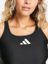 Фото #3 товара adidas Swim logo swimsuit in black