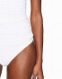 Фото #3 товара Letarte Women's Bandeau One-Piece White Swimsuit size Small 180100
