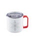 Stackable Snowflake Insulated Coffee Mugs, Set of 2