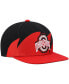 Фото #4 товара Men's Scarlet, Black Ohio State Buckeyes Sharktooth Snapback Hat