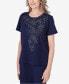 ფოტო #3 პროდუქტის Petite All American Embellished Beaded Firework Top