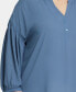 ფოტო #3 პროდუქტის Plus Size Paulina Peasant Blouse