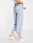 Stradivarius cropped denim jean in light wash