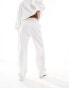 Фото #5 товара Kaiia drawstring wide leg joggers co-ord in white