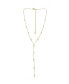 ETTIKA 18K Gold Plated Dainty Crystal Lariat Necklace