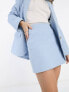 Фото #1 товара & Other Stories co-ord tweed mini skirt in light blue