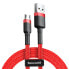Фото #1 товара Wytrzymały elastyczny kabel przewód USB microUSB 1.5A 2M czerwony