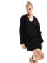 IIsla & Bird short wrap beach dress in black