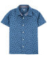 Фото #5 товара Kid Shark Print Button-Front Short Sleeve Shirt 12