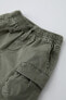 Twill bermuda shorts with multiple pockets