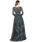 Фото #2 товара Women's Lace Gown With Long Sleeves