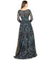 ფოტო #2 პროდუქტის Women's Lace Gown With Long Sleeves