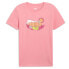 Фото #1 товара Puma Nature Inspired Logo Crew Neck Short Sleeve T-Shirt Womens Pink Casual Tops