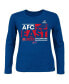 ფოტო #1 პროდუქტის Women's Royal Buffalo Bills 2023 AFC East Division Champions Plus Size Conquer Long Sleeve Crew Neck T-shirt