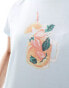 Miss Selfridge summer cocktail graphic baby tee Синий, XS - EU 32-34 - фото #3