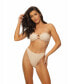 Фото #3 товара Women's Crinkle Lurex Reversible High Cut Bikini Bottom