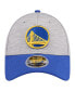 Фото #4 товара Men's Heather Gray/Royal Golden State Warriors Active Digi-Tech Two-Tone 9Forty Adjustable Hat