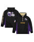 ფოტო #1 პროდუქტის Men's Black Distressed Minnesota Vikings Team OG 2.0 Anorak Vintage-Like Logo Quarter-Zip Windbreaker Jacket