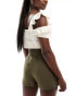 Фото #4 товара Brave Soul pull on cheesecloth textured shorts in khaki