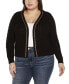 Black Label Plus Size Chain Detail Shrug Cardigan Sweater