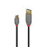 Фото #6 товара Lindy 1m USB 2.0 Type A to C Cable - Anthra Line - 1 m - USB A - USB C - USB 2.0 - 480 Mbit/s - Black - Grey
