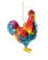 Cody Foster & Co. Heritage Rooster Ornament Multicolor