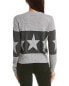 Фото #2 товара Hannah Rose Banded Star Wool & Cashmere-Blend Sweater Women's