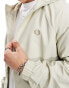 Fred Perry hooded shell jacket in off white