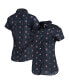 Фото #2 товара Women's Navy Houston Astros Floral Button Up Shirt