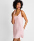 Фото #1 товара Women's Fluid Knit Solid Tank Chemise, Created for Macy's