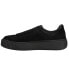 Фото #3 товара Puma Strap Satin Ep Logo Platform Slip On Womens Black Sneakers Casual Shoes 36