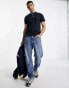 Jack & Jones Essentials grandad polo with tipping in navy M - фото #4