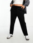 Фото #6 товара Vero Moda Curve tie waist tapered joggers in black