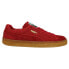 Фото #1 товара Puma Suede Crepe Lace Up Mens Red Sneakers Casual Shoes 380707-05