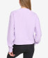 Women's Zipper-Hem Crewneck Top