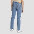 Фото #2 товара Levi's Girls' High-Rise Straight Jeans - Medium Wash 12