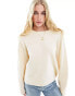 Фото #1 товара ASOS DESIGN boxy crew neck jumper in cream