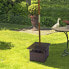 Gartentisch Rattan mit Schirmloch